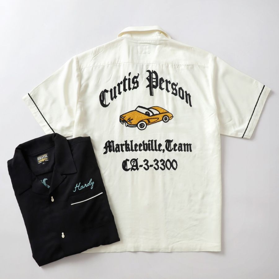 [HEATH] [Embroidered] Bowling Shirt “CAR”