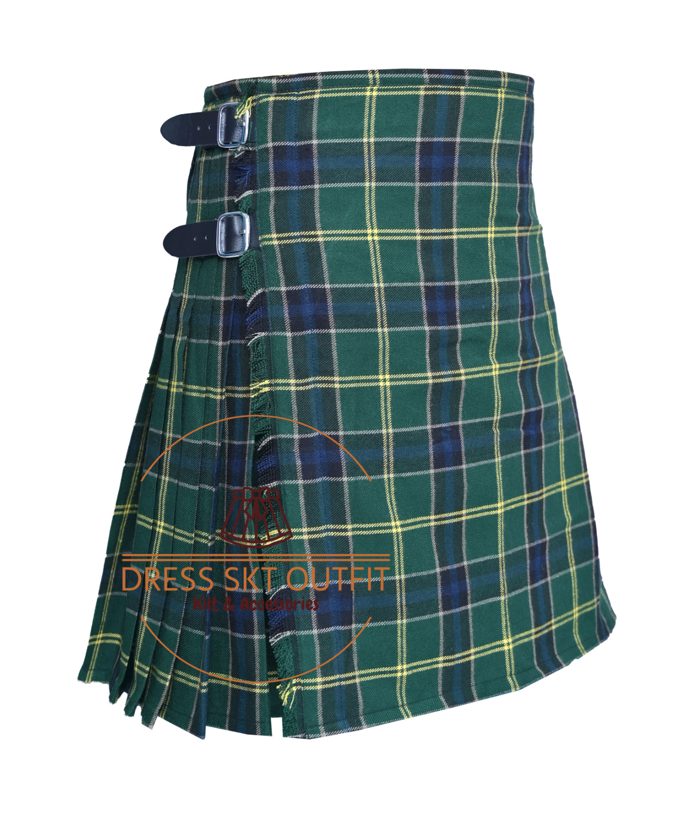 US Army Tartan 8 Yard Kilt For Men’s – Scottish Traditional Kilt – Custom Size
