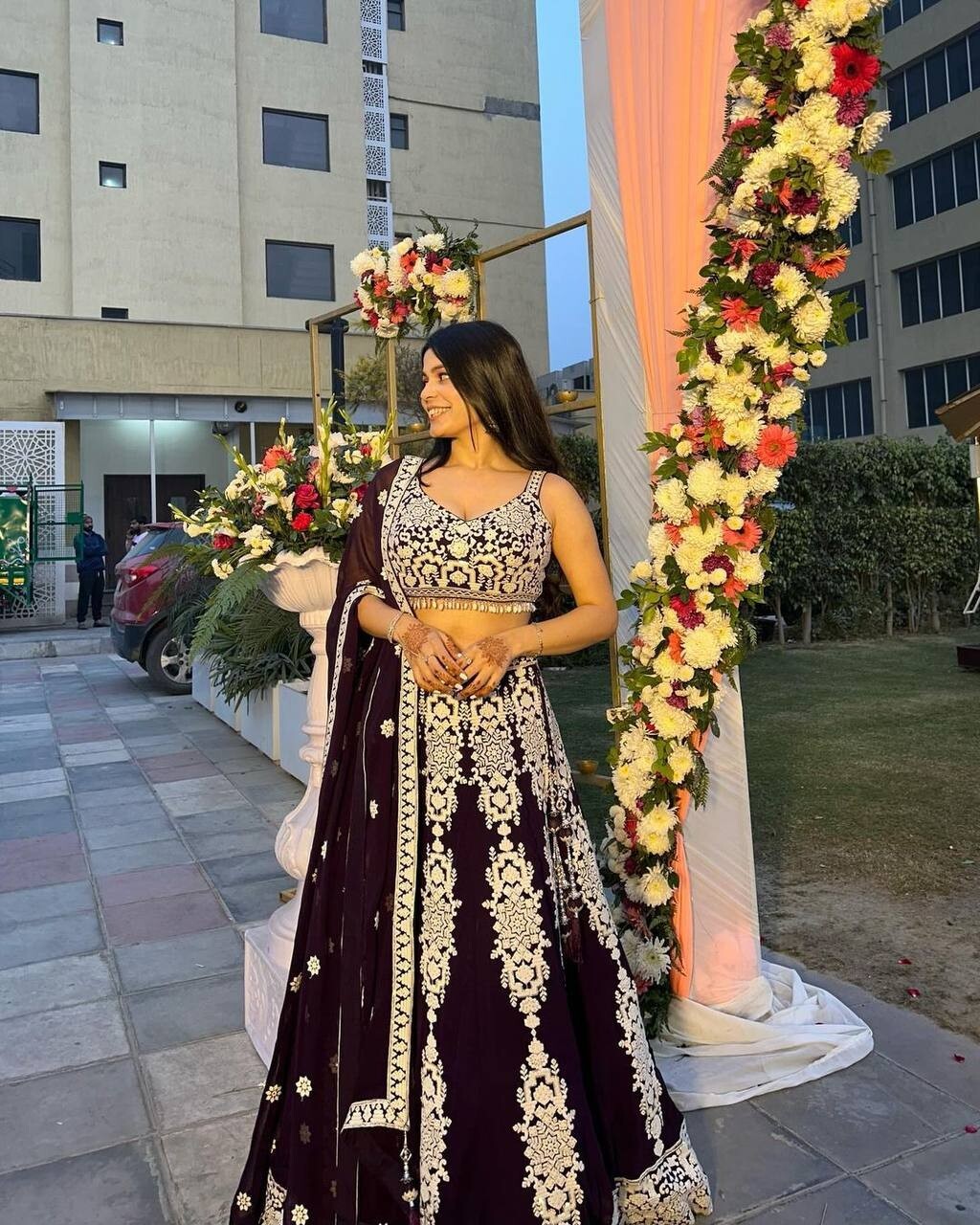 Launching New Black Kasturi Silk Lehenga Choli With Dupatta For Ethnic Wear