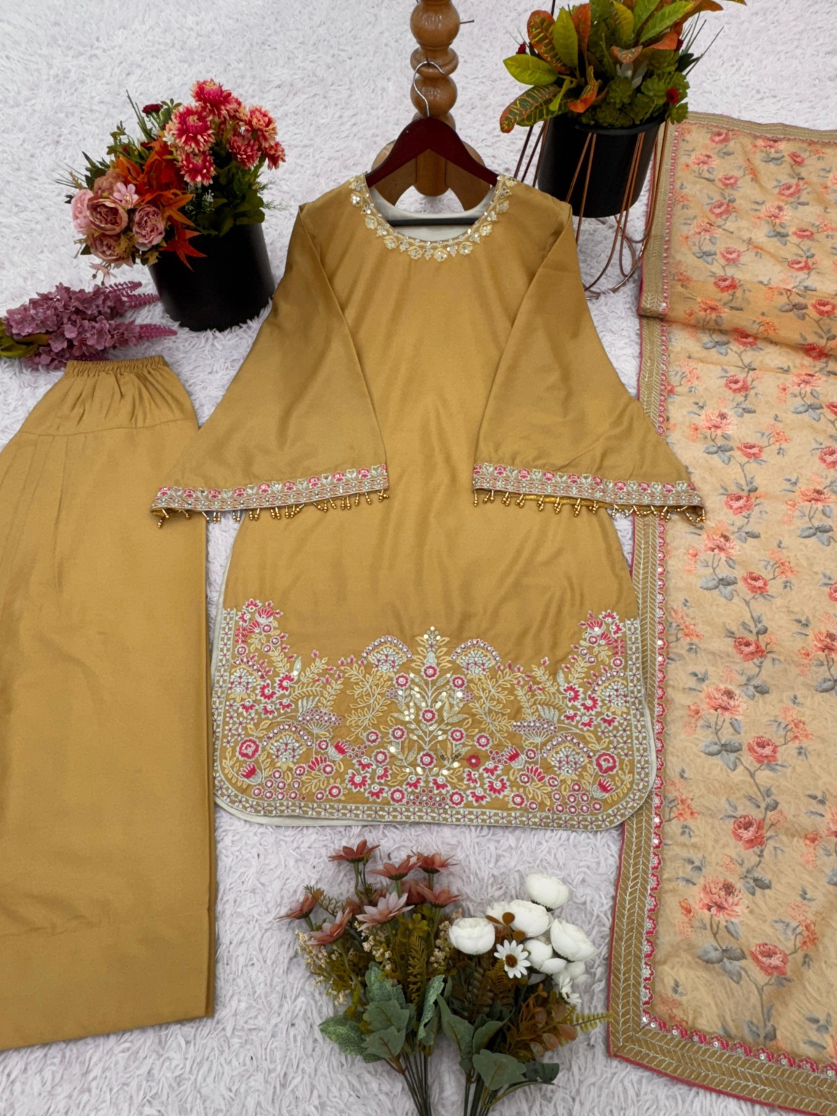 Pakistani Style Farshi Salwar Kameez Indian Bollywood Ethnic Salwar Suit Dress