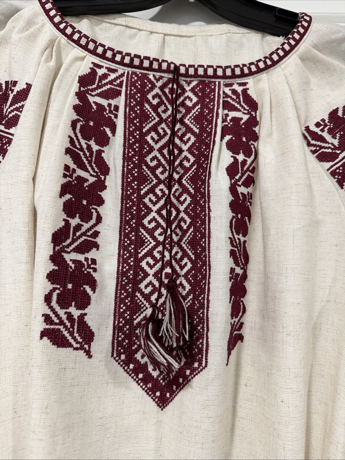 Vyshyvanka Dress Ukrainian Embroidered dress Size 48 Medium