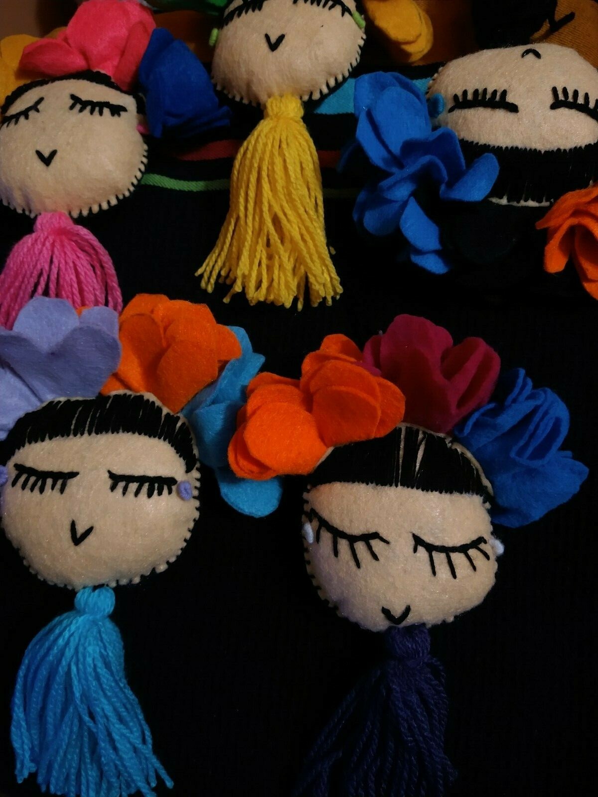 Handmade charms Friditas, multiple colors , made in Mexico. Handmade Hearts too.