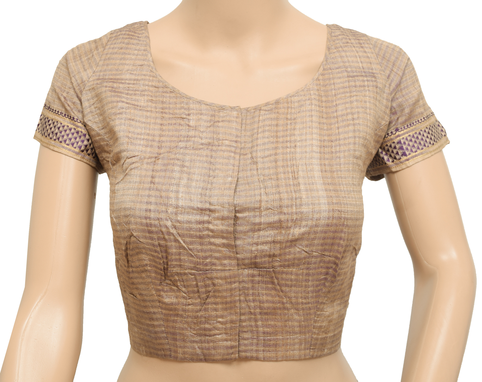 Sushila Vintage Readymade Stitched Sari Blouse Pure Silk Woven Designer Choli