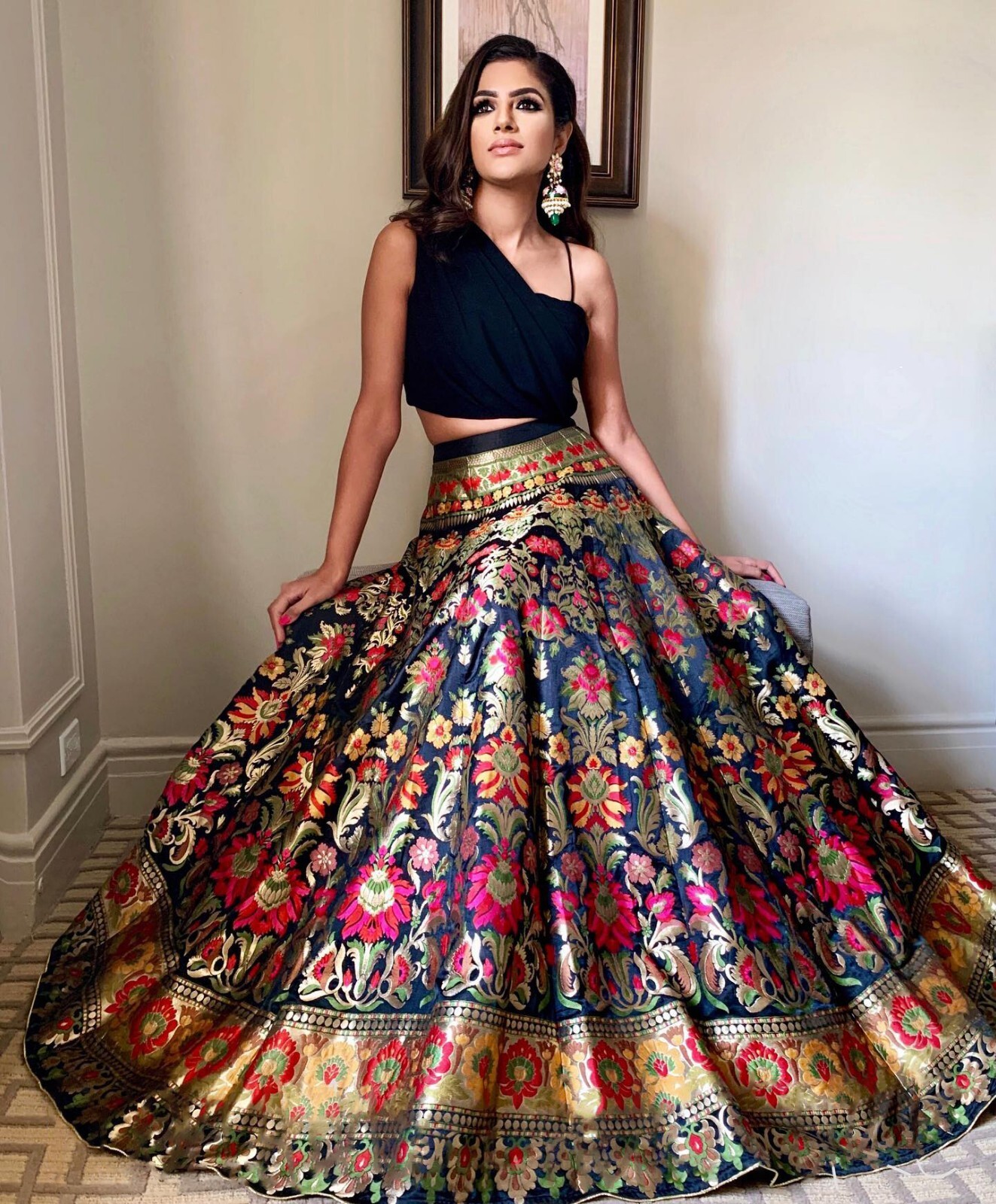 Traditional Heavy Bridal Heavy Lengha Party Bridal Lahenga Wedding Choli Indian