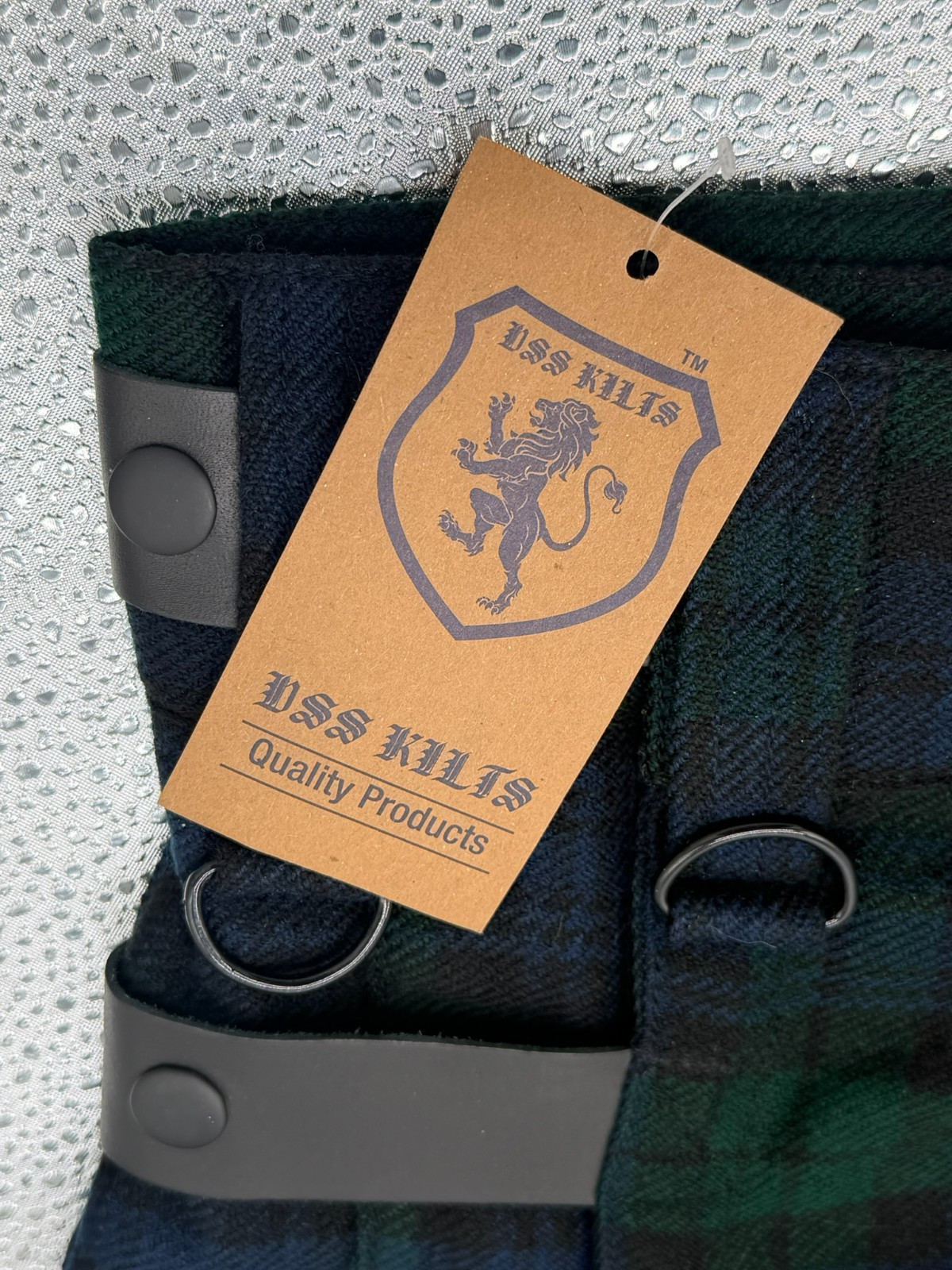 DSS Kilts Men’s Utility Kilt Black Watch Tartan Plaid Cargo Pockets Size 32 NEW