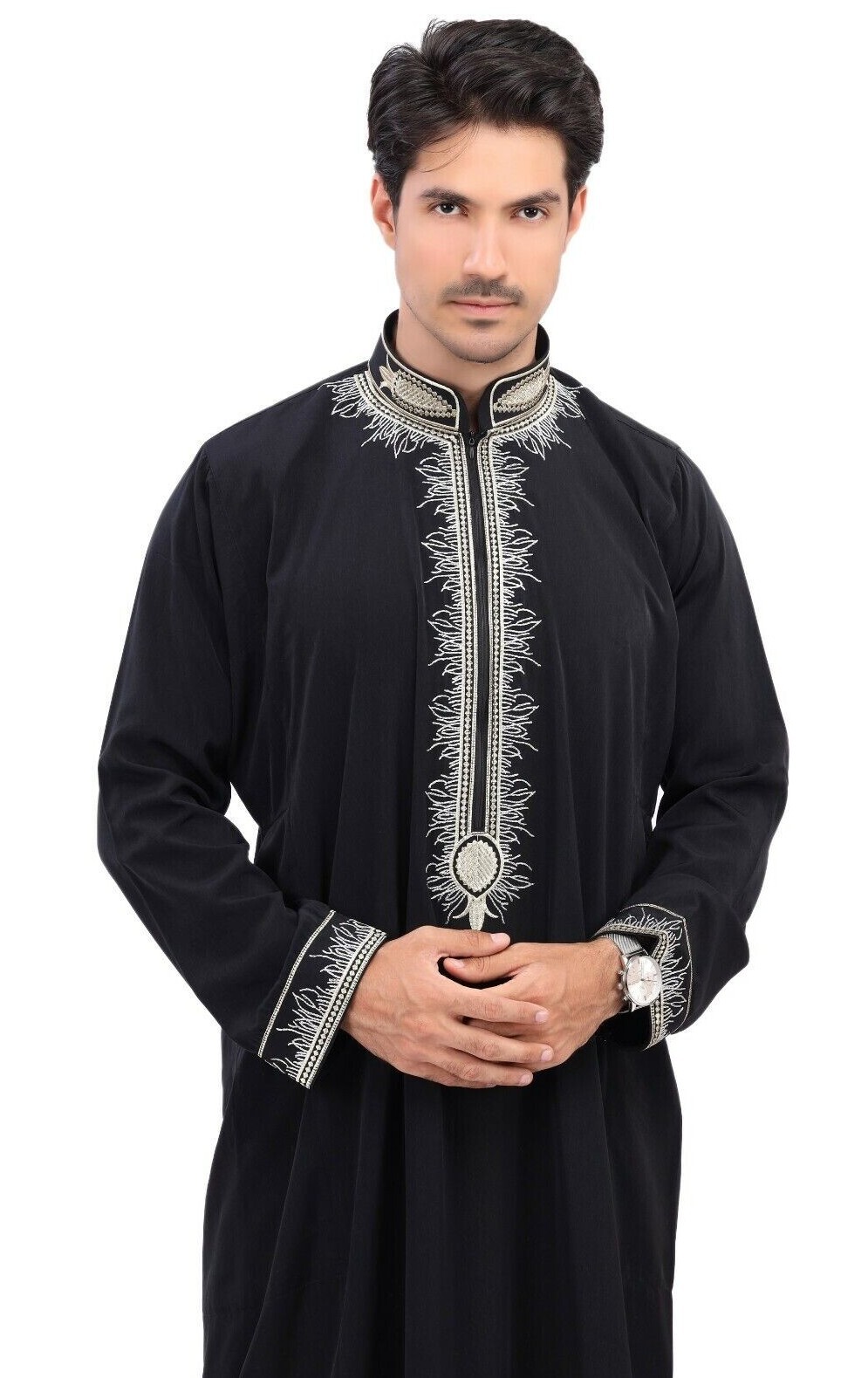 Men’s Saudi Arab thoub Dishdash Thoub Dress Abaya Muslim Kaftan AL-RAYAN