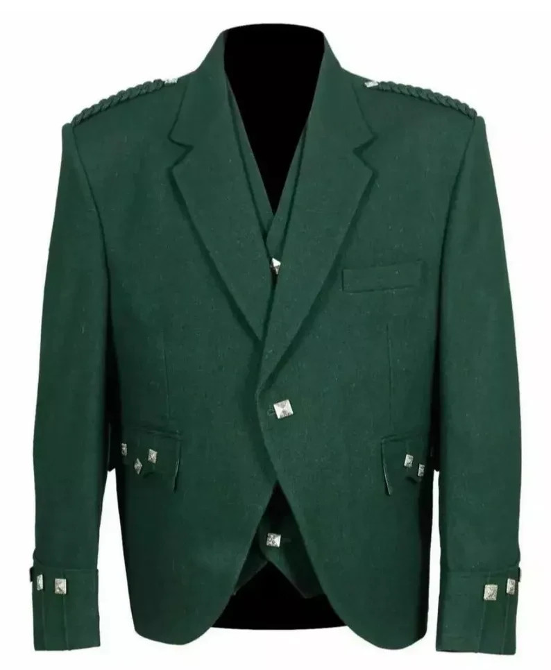 Men’s Tweed Argyle Kilt Jacket and Vest: Scottish Heritage