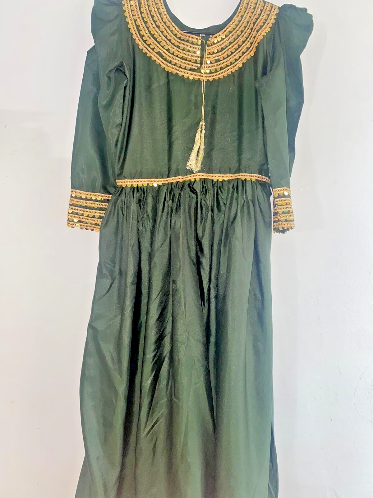 Emerald Green Afghani Style Shalwar Kameez 44′ Large
