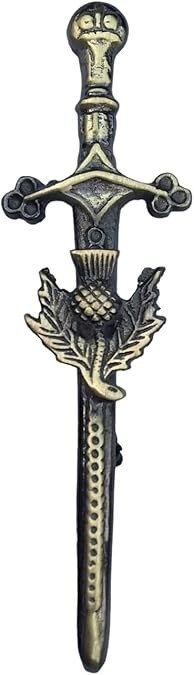 Scottish Kilt Pin – Premium Quality Chrome & Antique | Authentic Celtic Design