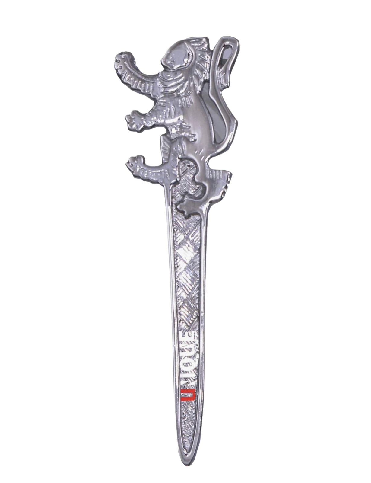 Men’s Scottish Highland Lion Rampant Design Kilt Pin Chrome Finish 4 Long