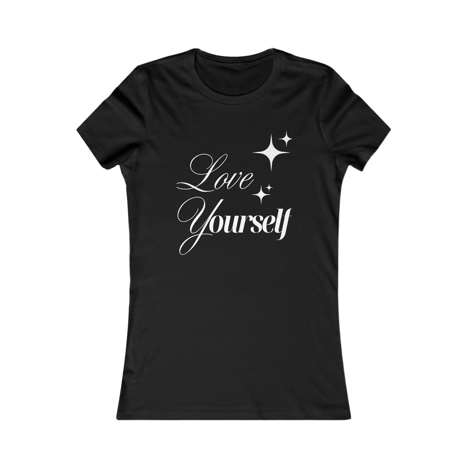 Love Yourself -Women’s Fitted Inspirational Tee by Style With Confidence