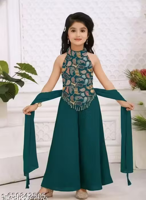 Girls Kurti set With Dupatta Set /Kids kurti set For festival Diwali Girls Kurti