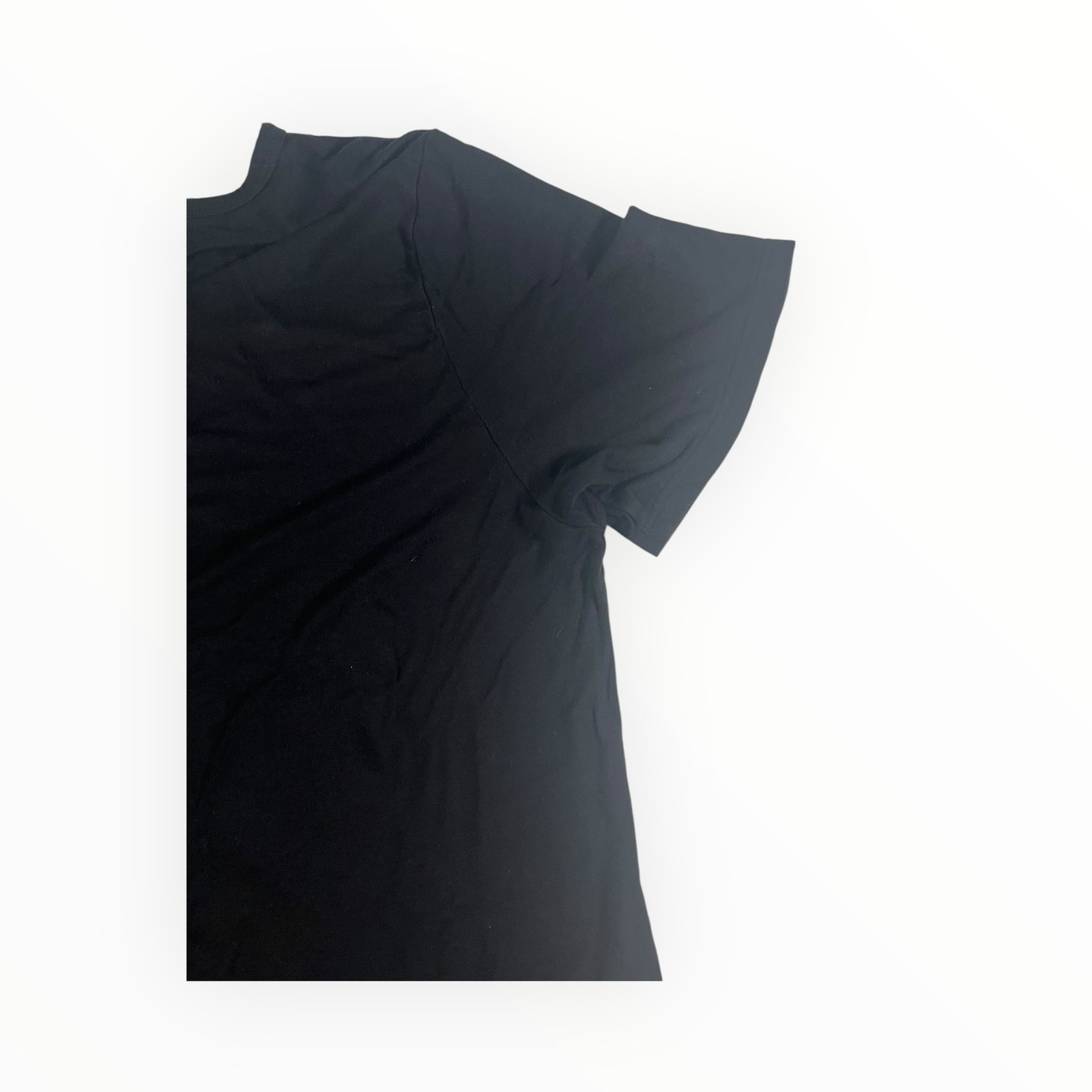 NILOUFO Black Short Sleeve V-Neck Button Henley T-Shirt XX-Large