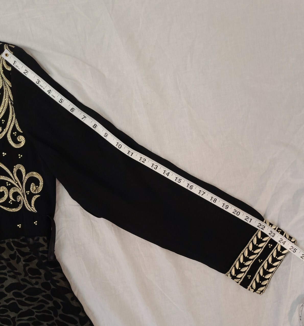 Al karam Quadri Jordan Pakistani Dress Women’s Long Brown Gold Small 3 Kaftan