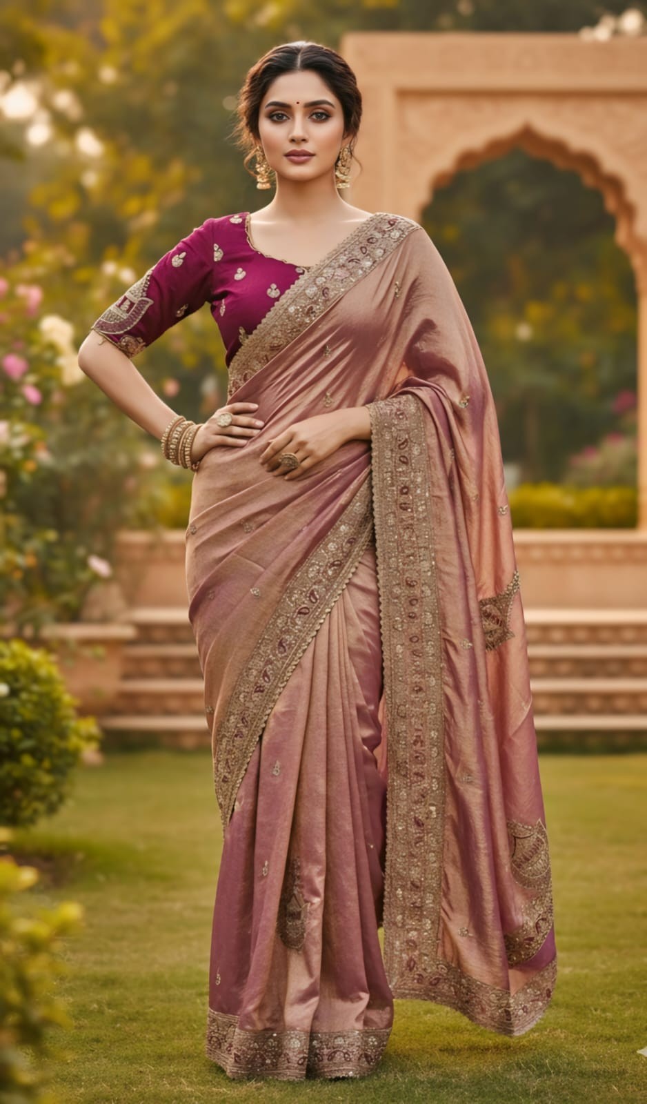 Indian Saree Party Wear Wedding Designer Blouse Sari Bollywood Ethnic Pakistani