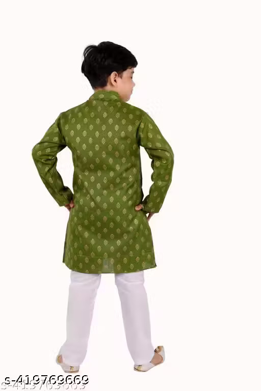 BOYS PRINTED KURTA AND PAYJAMA FFOR DIWALI FESTIVAL AND ANY FESTIVAL