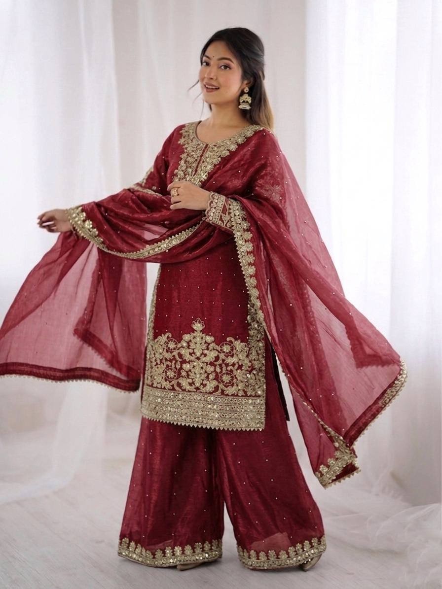 Salwar Kameez Pakistani Indian Wedding Party Wear Dress Bollywood Suit Sharara