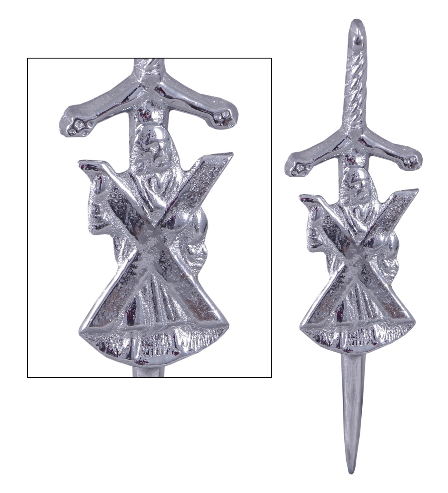 New Highland Scottish Kilt Pins In Chrome Finish/Brooch Kilt Pins Various Design