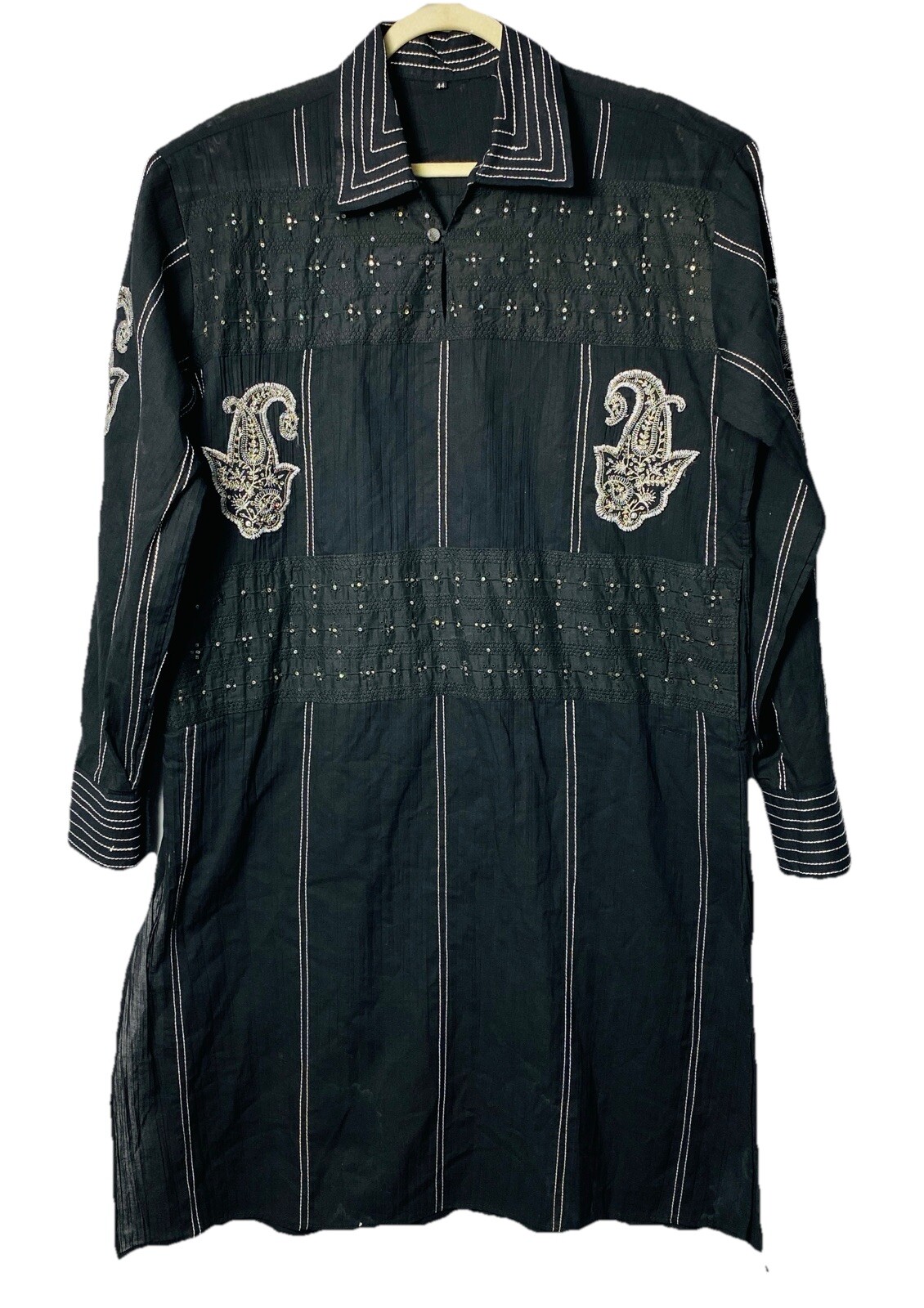 Vintage Indian Mens Embroidered/beaded Dress Size 44
