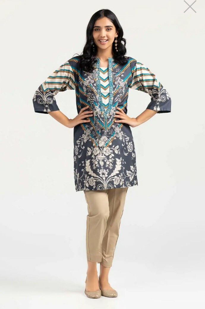 NWT GUL AHMED Khaddar Kurti Size S Pakistani Designer Indian SAFINAZ JOFA