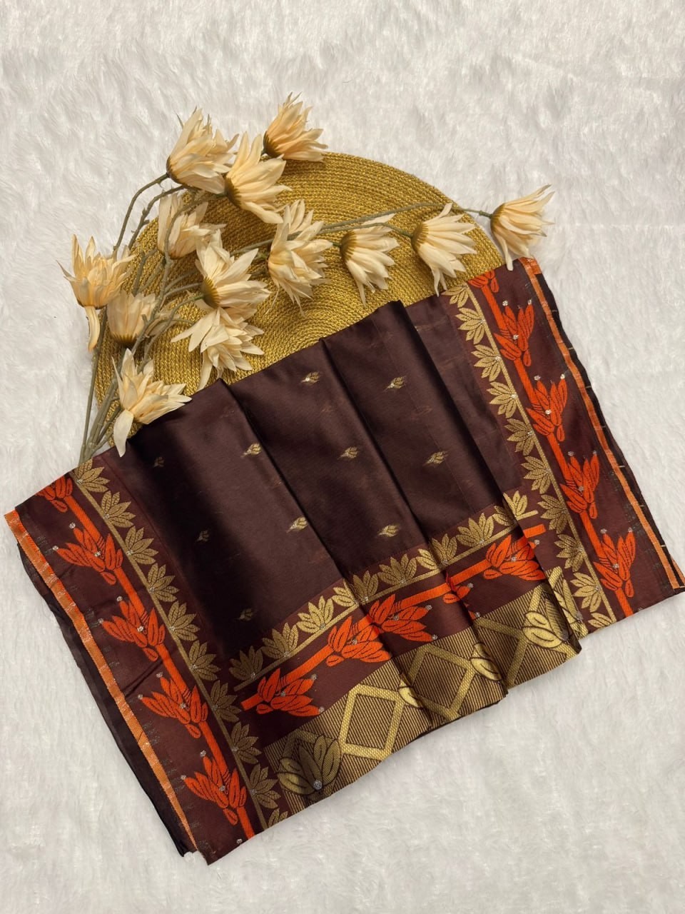 Elegant Deep Wine Silk Saree
