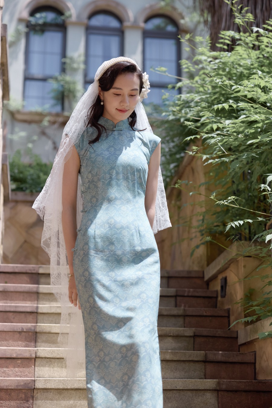 2025 Vintage Cheongsam Cotton-Silk Blend with Dart Construction HanFu Qipao