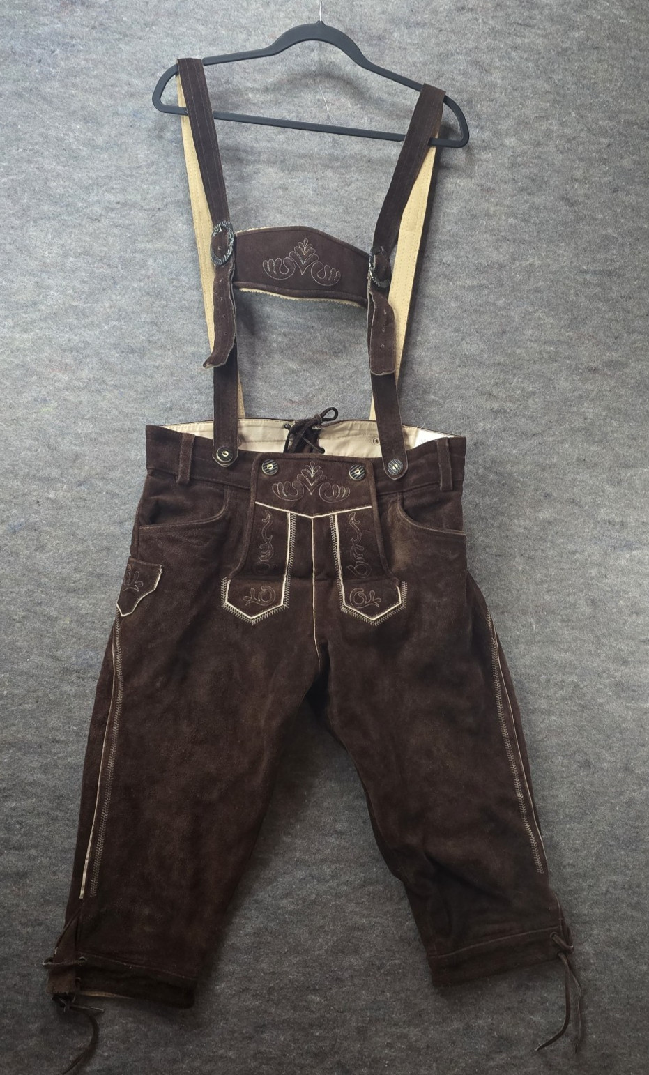 Lederhosen4U German Lederhosen Bundhosen Size 50 36×18