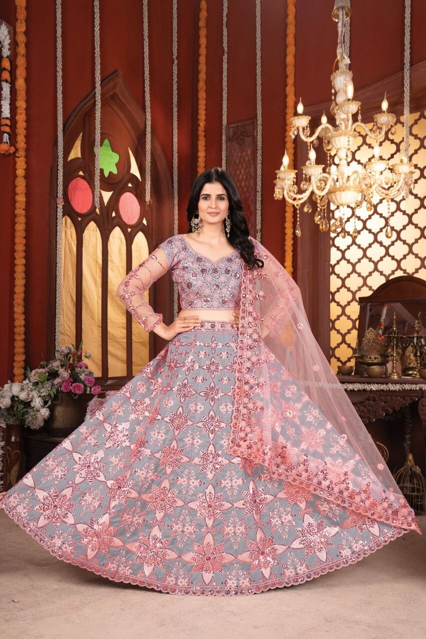 Bollywood Style Malabari Silk Lehenga Choli With Dupatta For Reception And Party