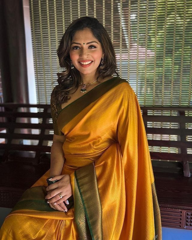 Lightweight Soft Lichi Silk Saree Jacquard Work Easy Drape Indian Sari