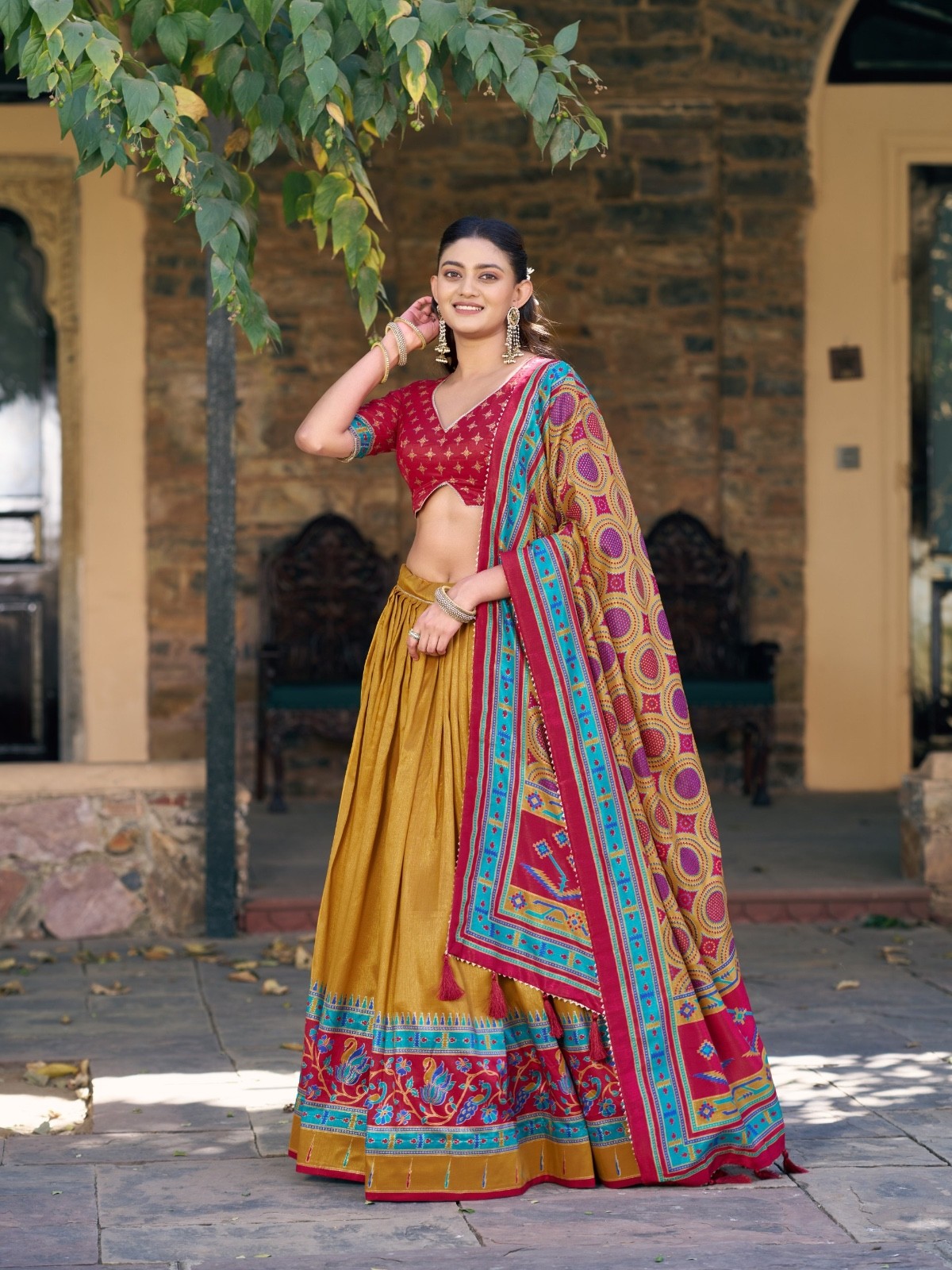 Ready Made Lehenga Choli Banarasi Party Wear Designer Indian Pakistani New