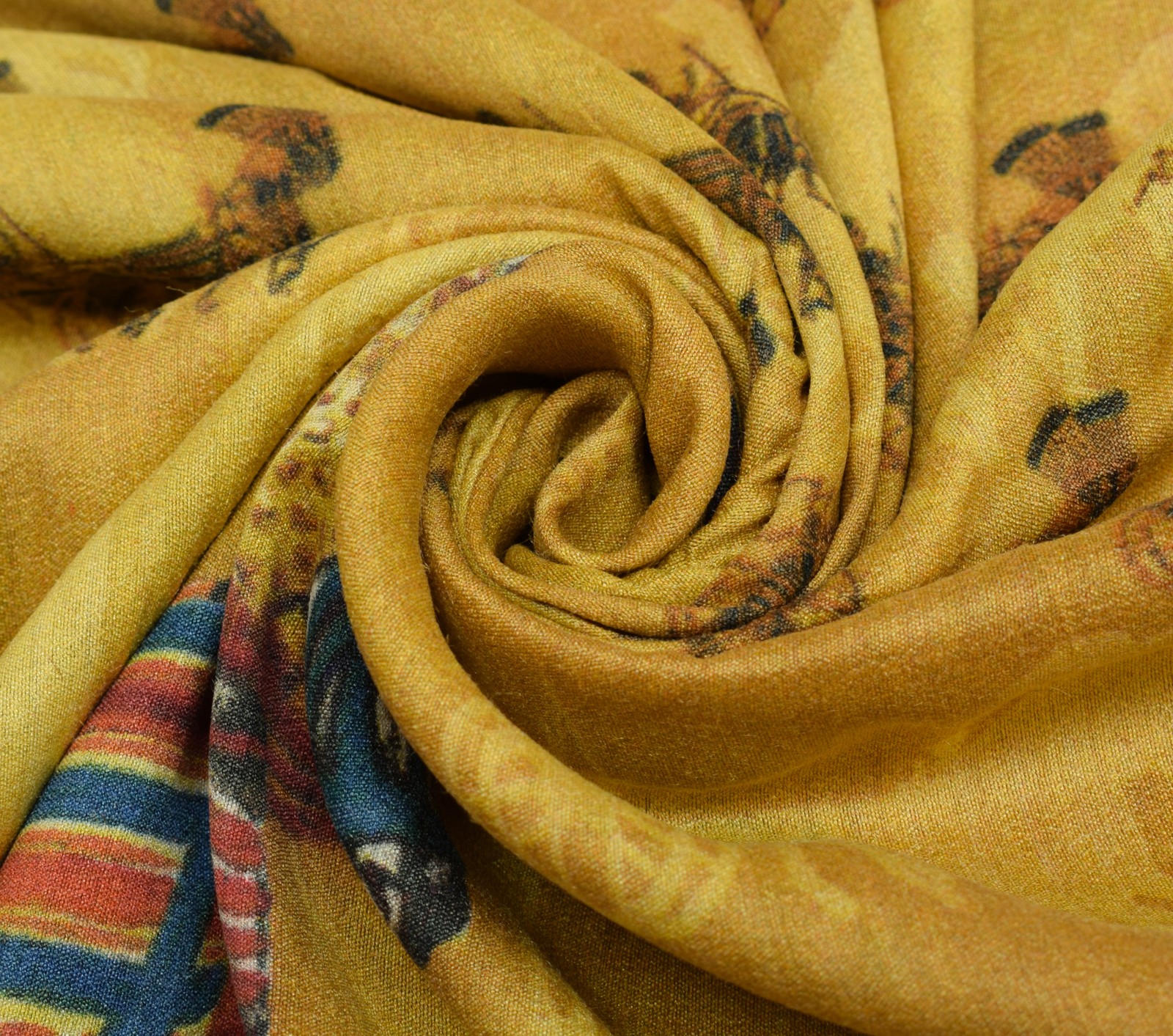 Sushila Vintage Multi-Color Saree 100% Pure Cotton Silk Woven Humans Sari Fabric