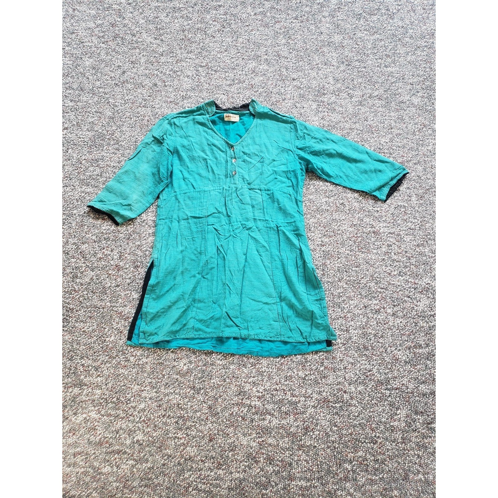 Fabindia Teal Silk Tunic