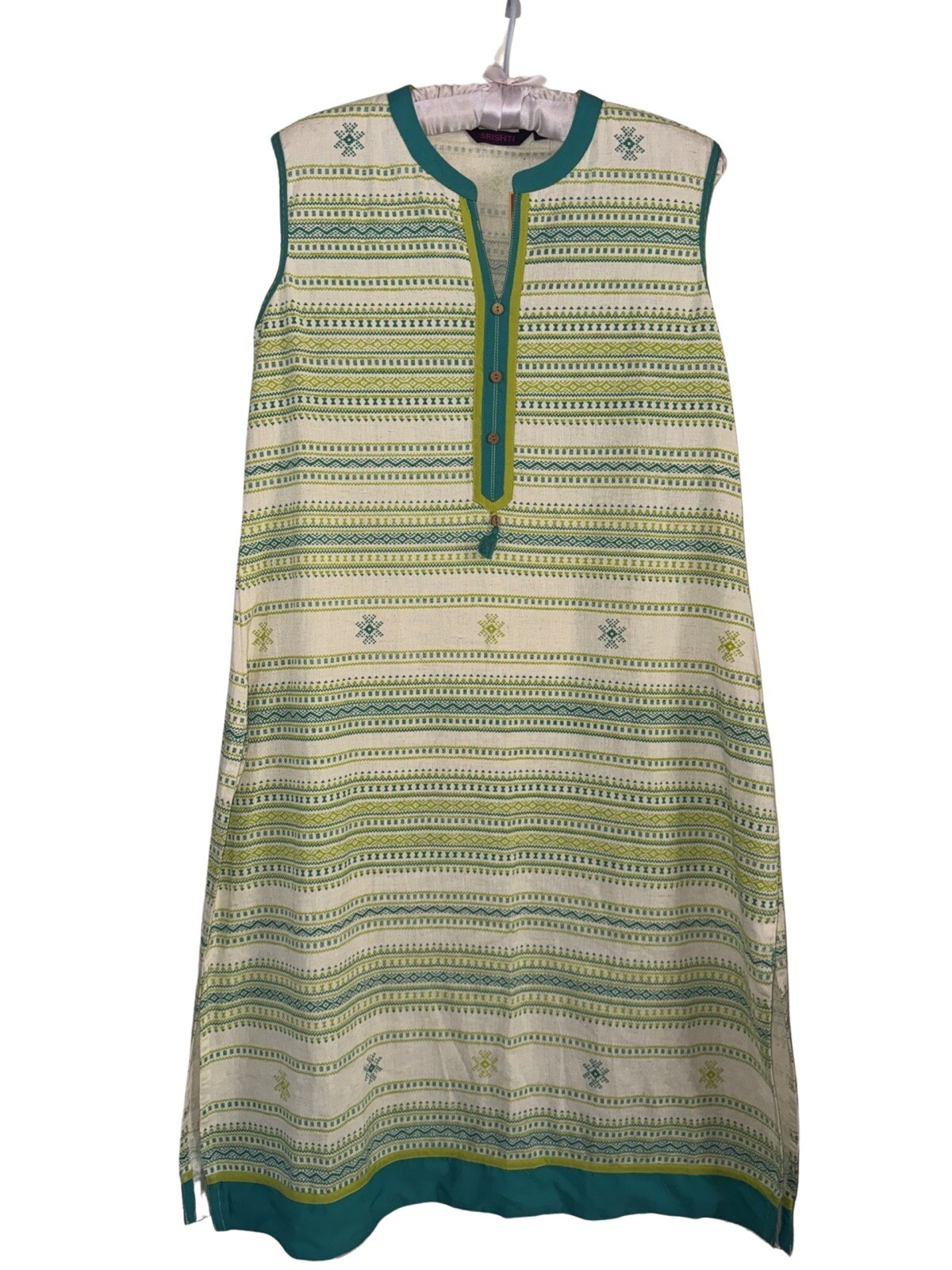 Meemansa Lime Green Flex Range Prakriti Shrishti Kurta 2016 XL Made In India NWT