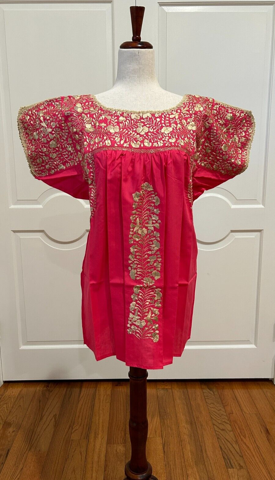Handmade Embroidered San Antonino Blouse, Mexican top, S/M/L.