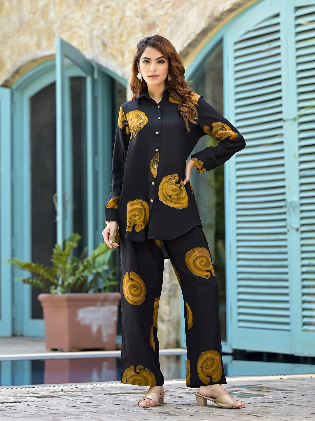 Muslin Hand Block Print Co-Ord Set for Women Casual Ethnic Wear Plus Size