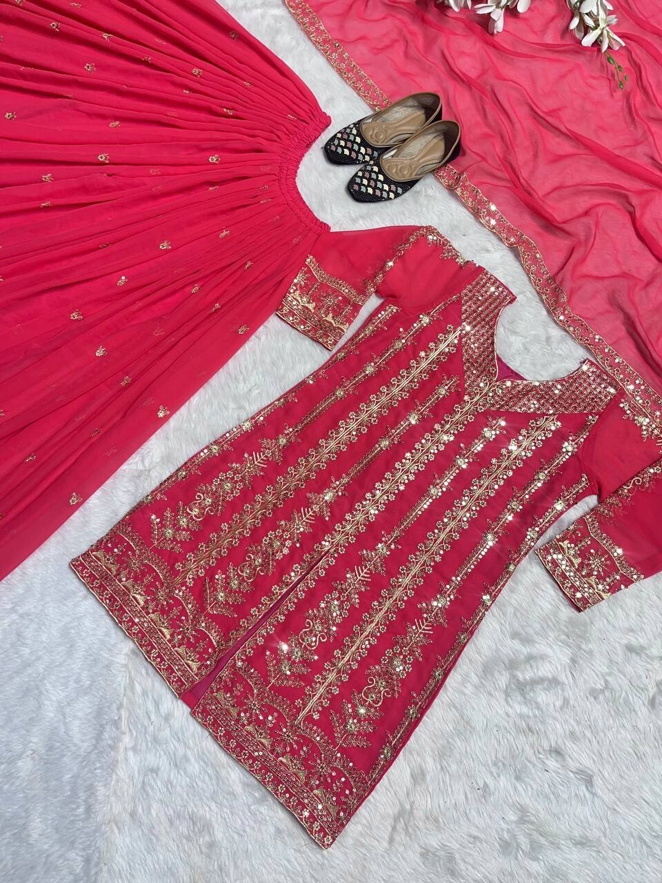 PAKISTANI DESIGNER LEHENGA CHOLI INDIAN BOLLYWOOD WEDDING PARTY WEAR READYMADE