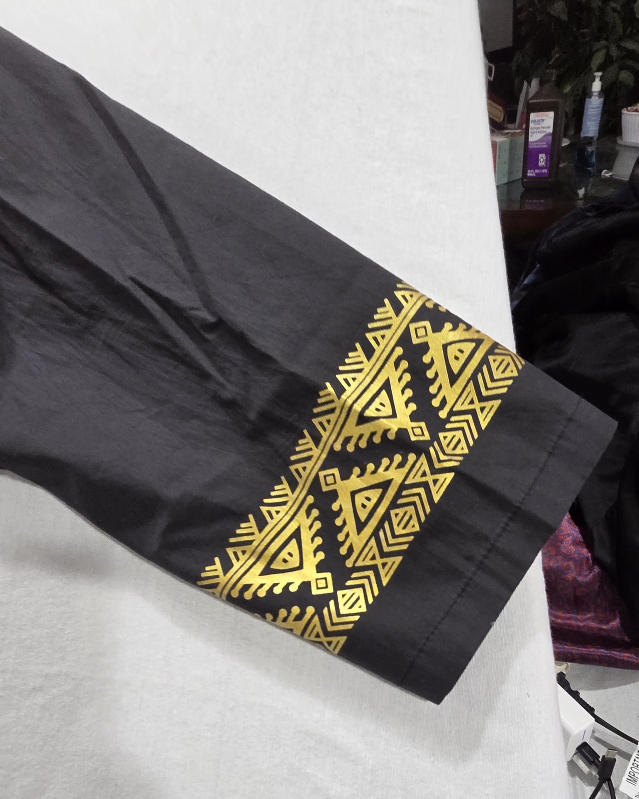 African Dashiki Long Sleeve Tunic Shirt Mens Size 3XL