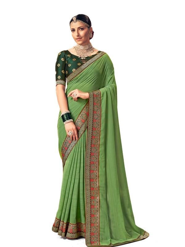 Women’s Mix Catalog Sarees With Unstitched Blouse Piece