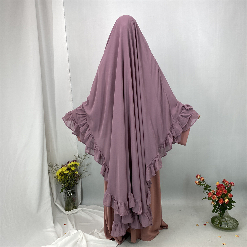Overhead Niqab Women Muslim Large Hijab Islamic Prayer Niqab Kaftan Ramadan Top