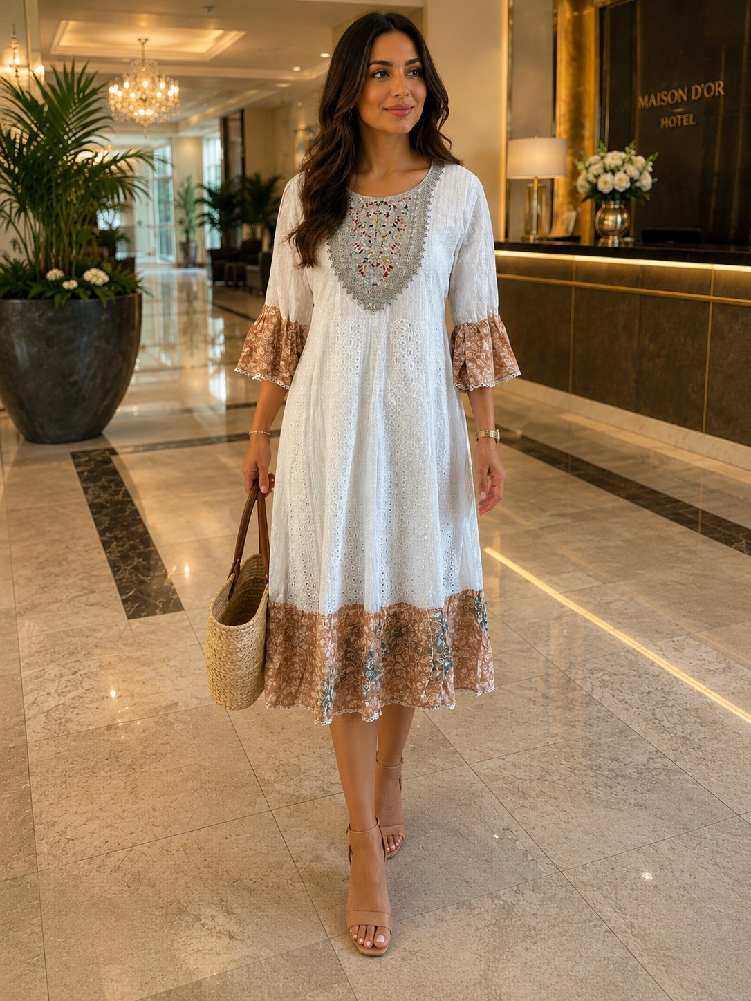 ShArifa Kurtis Mirror Work Mulmul Kurtis Indian Dress Women’s Size XXL