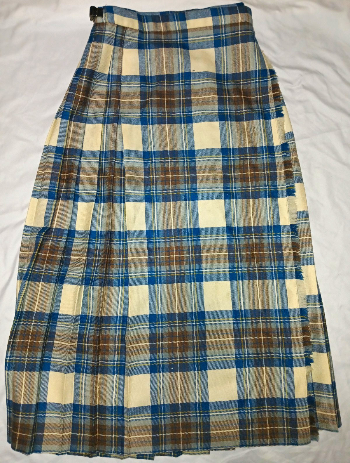 Vintage Deans of Scotland Traditional Tartan Kilt 100% Wool Multi-Color Men’s 6