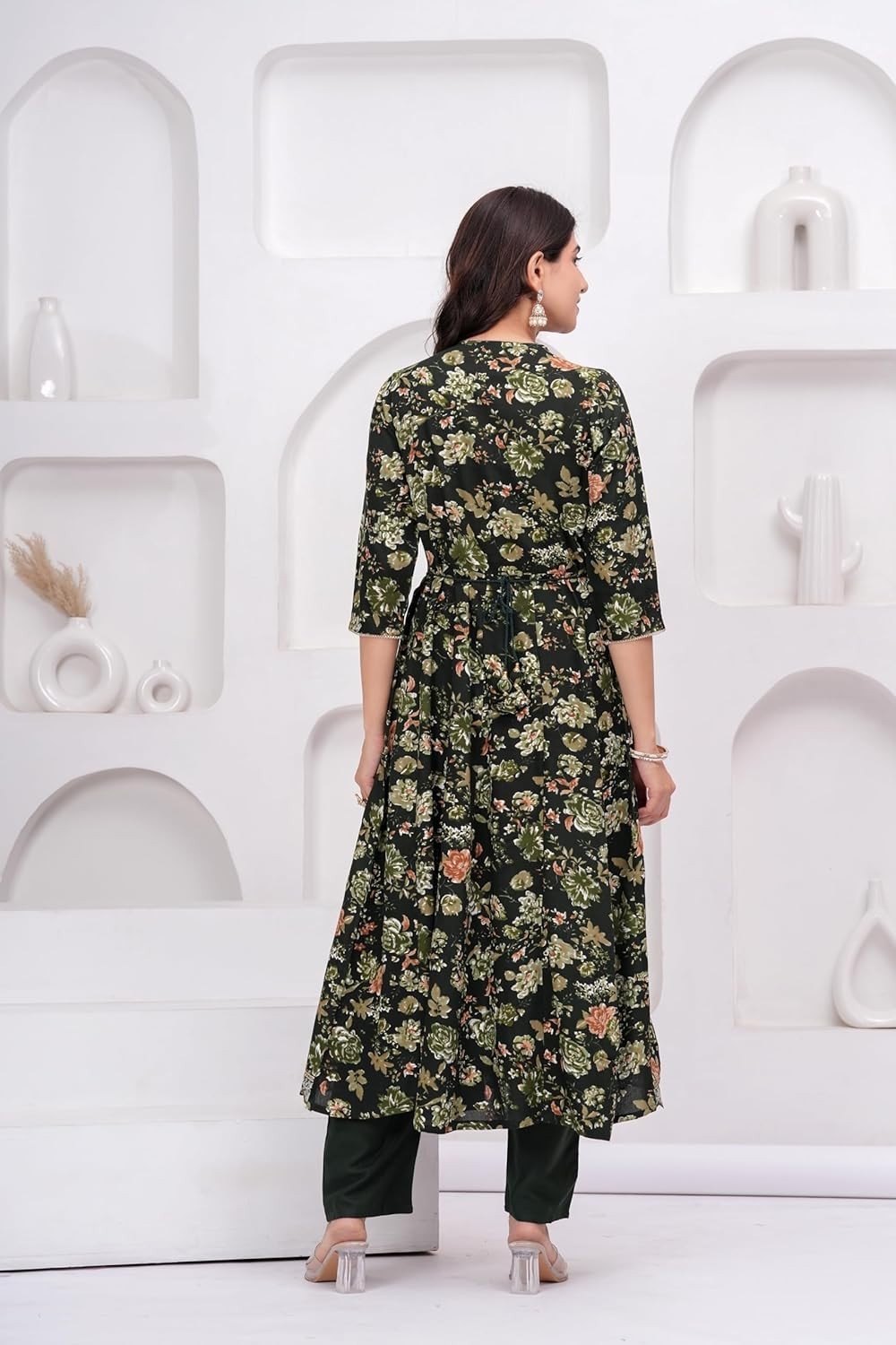 Women’s Rayon Kurta with Pant & Dupatta Set