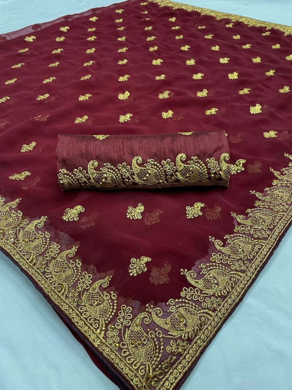 Traditional Indian Party Banarasi Silk Saree Silk Sari Blouse Weaving Designer