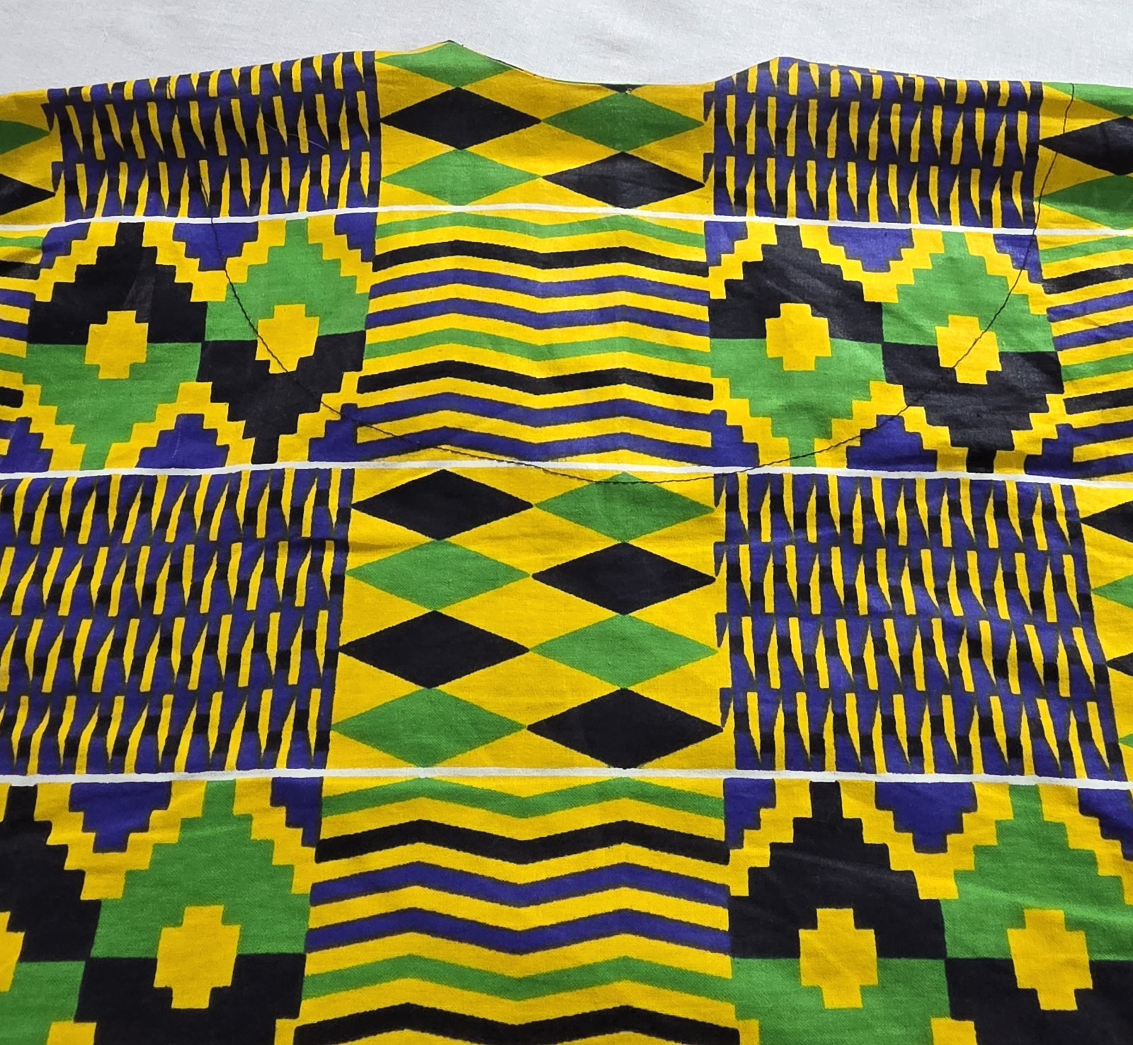 Authentic African Wax Block West African Print Men Size Large History In Photos