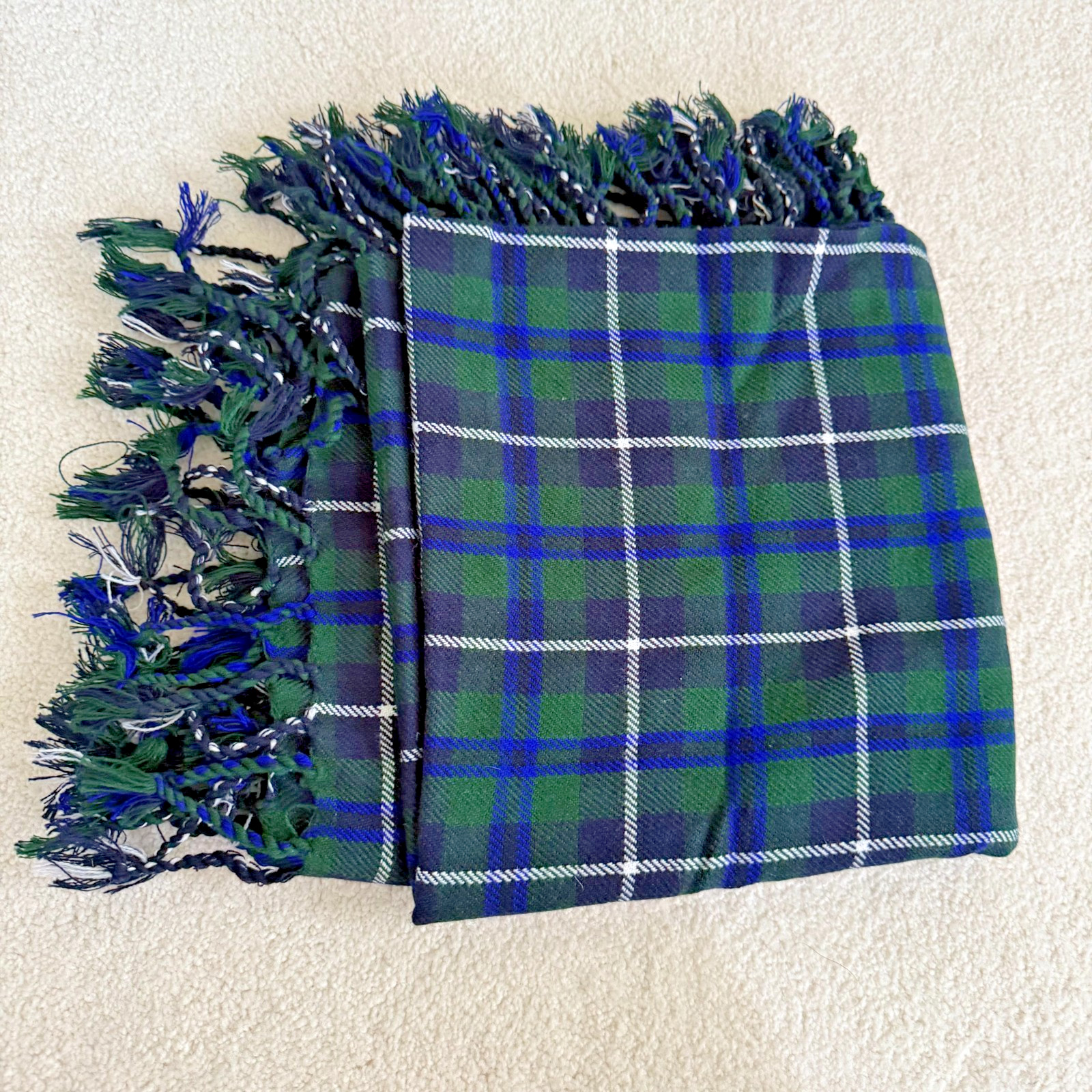 Men’s Scottish Kilt Fly Plaid Tartan 48″ X 48″ Acrylic Wool Shawl