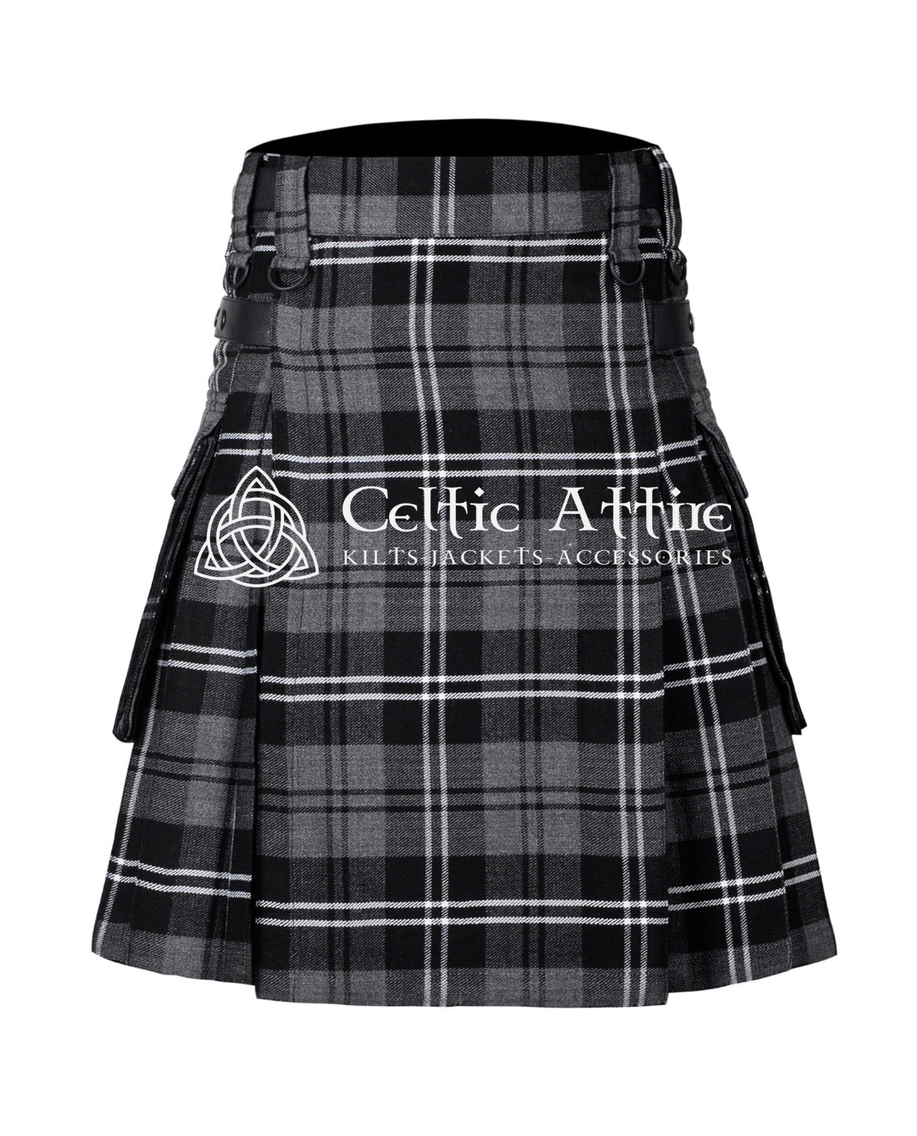 Granite Scottish Tartan Utility Kilt – Made to Order By Celtic Attire