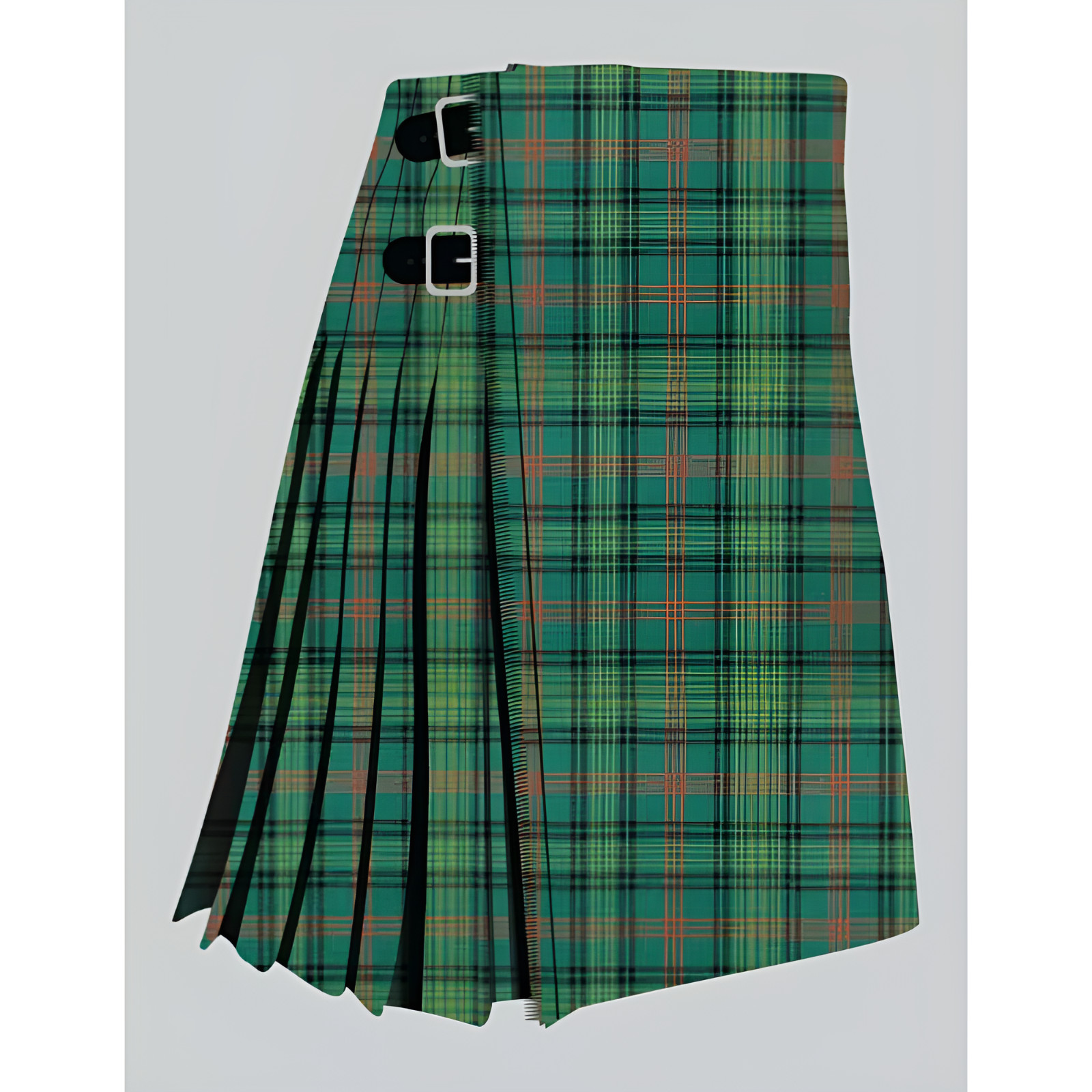 Handmade Scottish Ross Hunting Ancient Tartan Traditional Kilt – 8 yard for Men