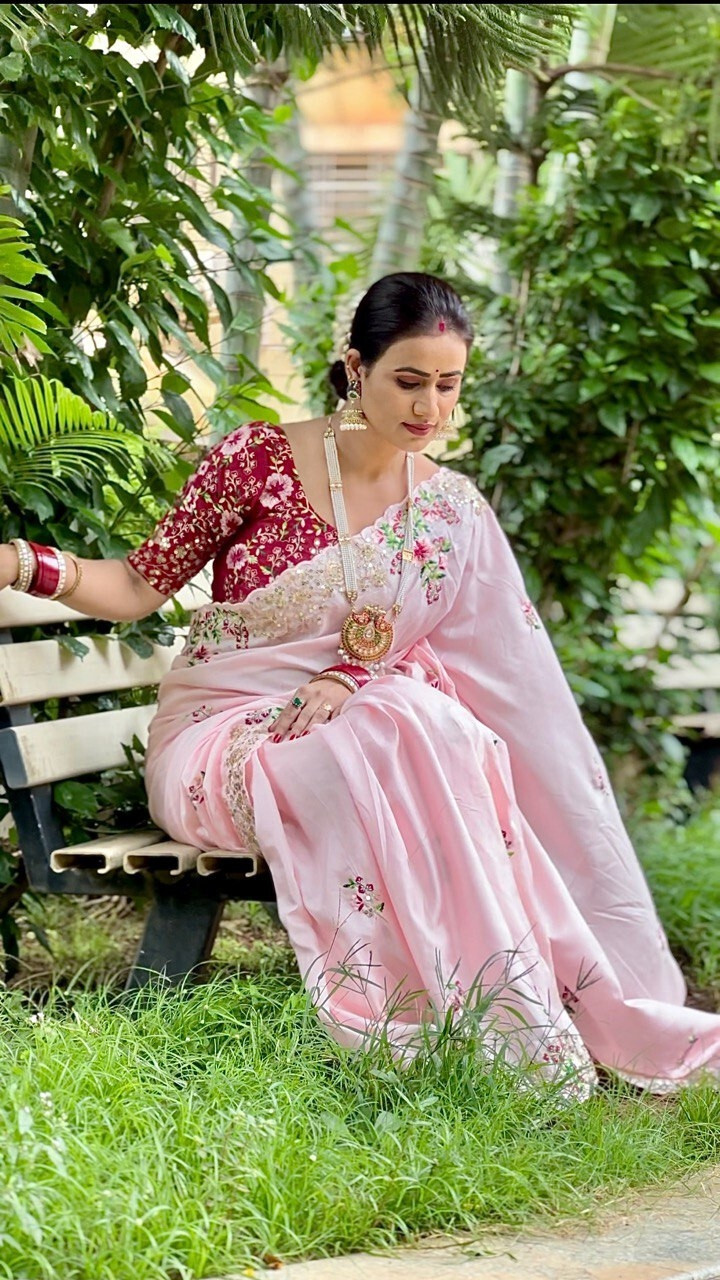 Bollywood Pakistani Saree New Sari Blouse Designer Party Wear Wedding Indian
