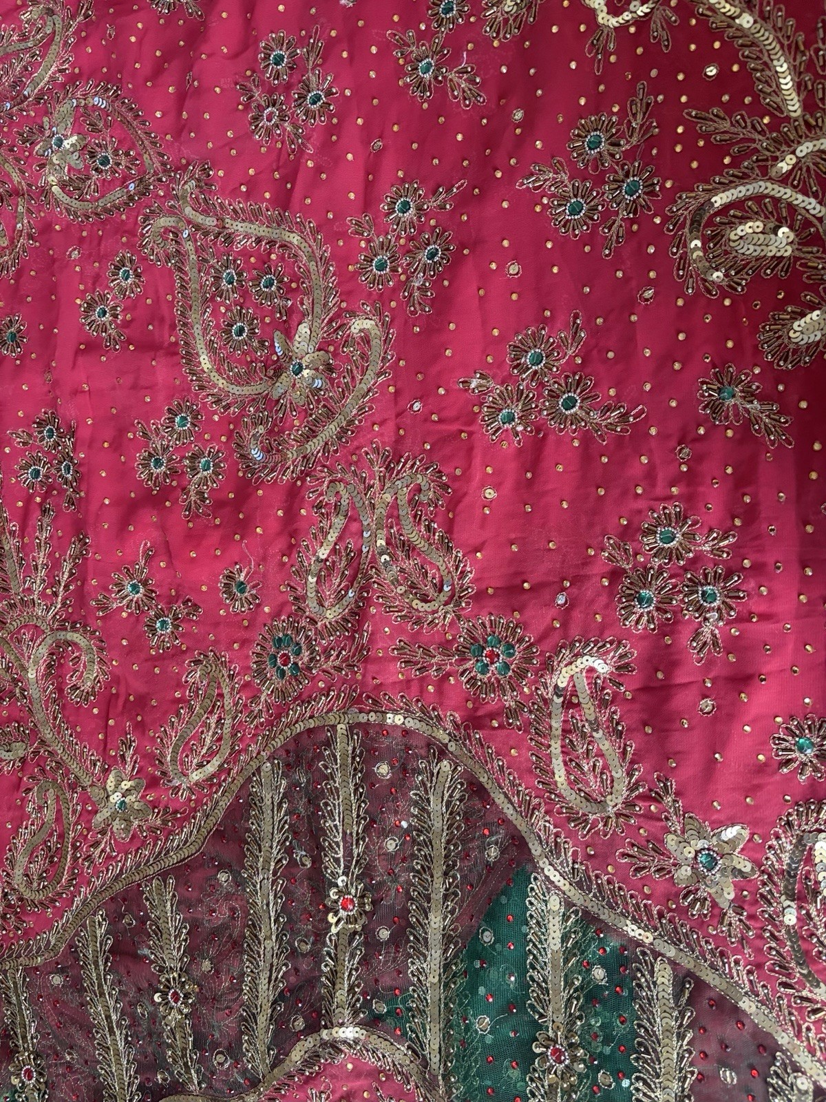 Indian party wear wedding gergette saree in coreal pink.