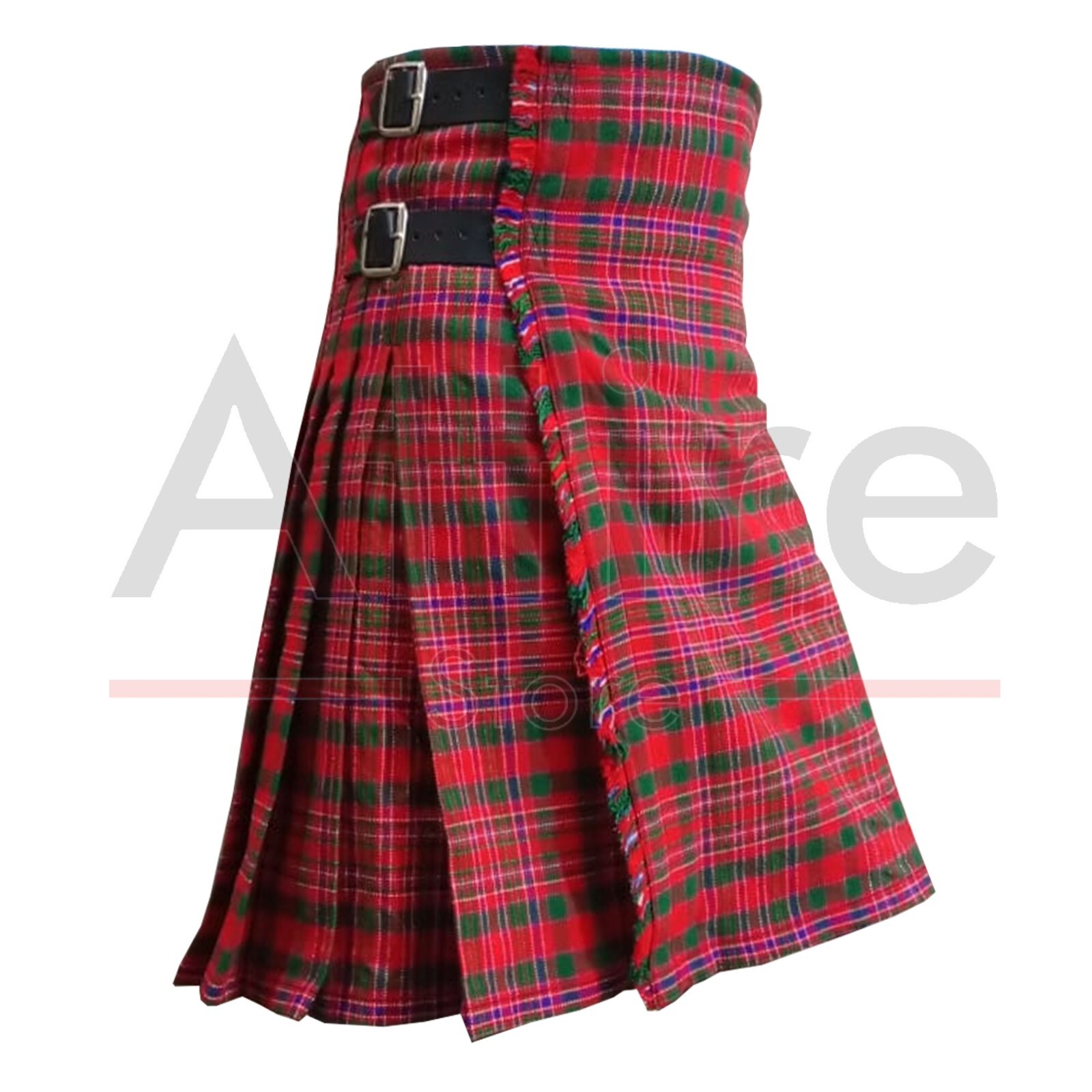 Scottish Handmade Traditional Macalister Tartan Kilt -Clan Macalister Kilt